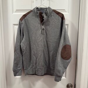 *Cremieux Gray and Brown Patchwork Men's Sweater size XL